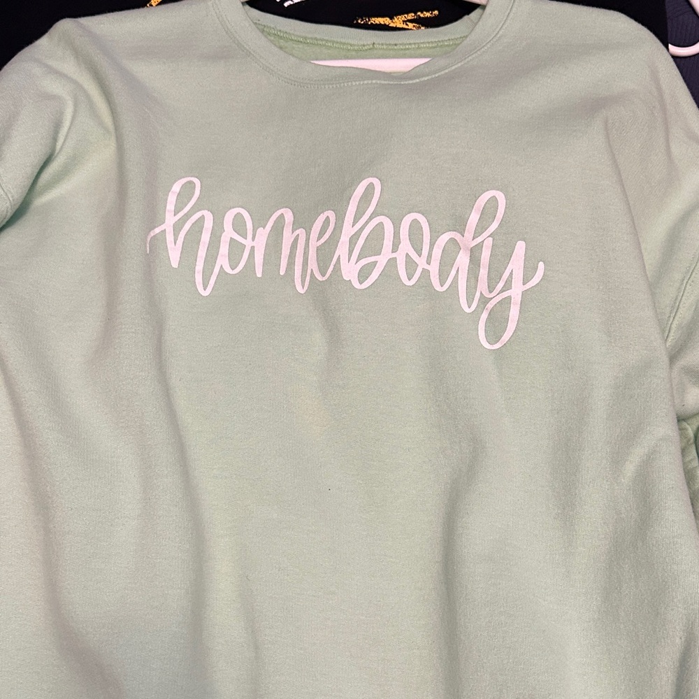 Mint Green 'Homebody' Sweatshirt